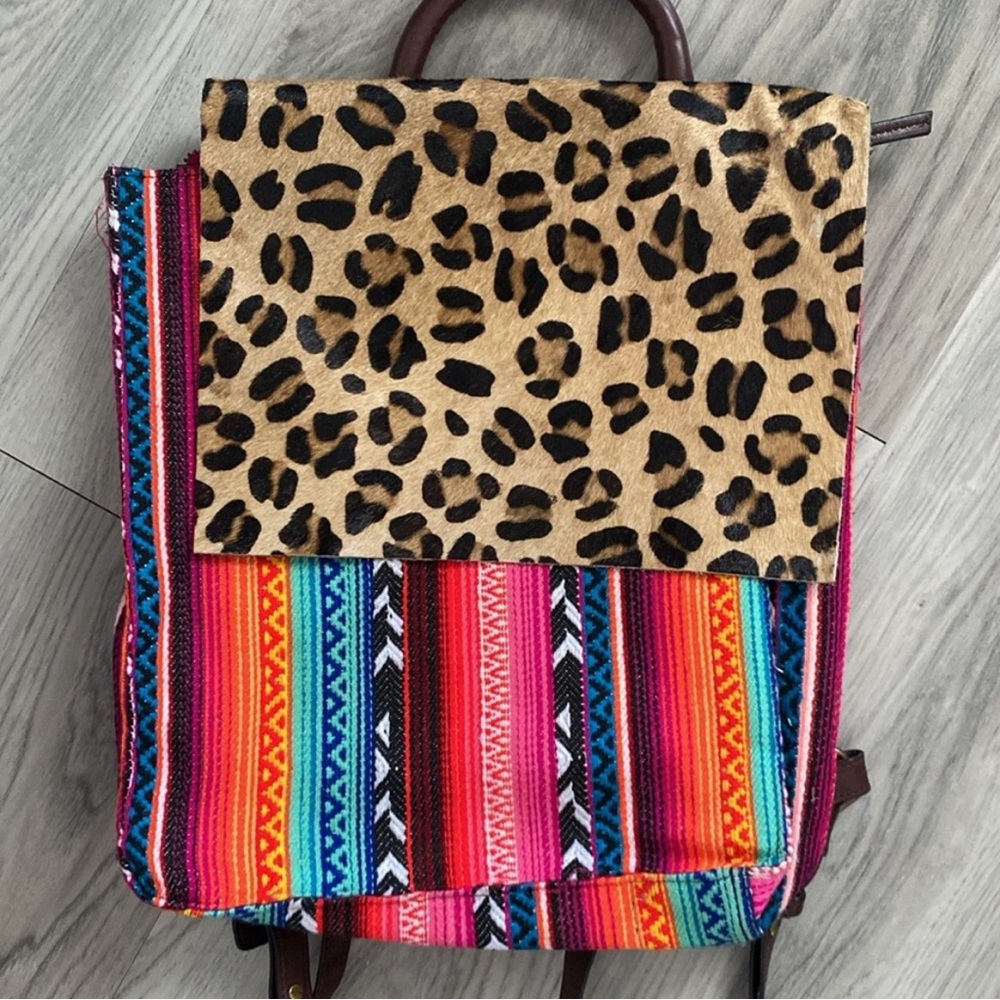 Crazy Train Cheetah & Serape Backpack